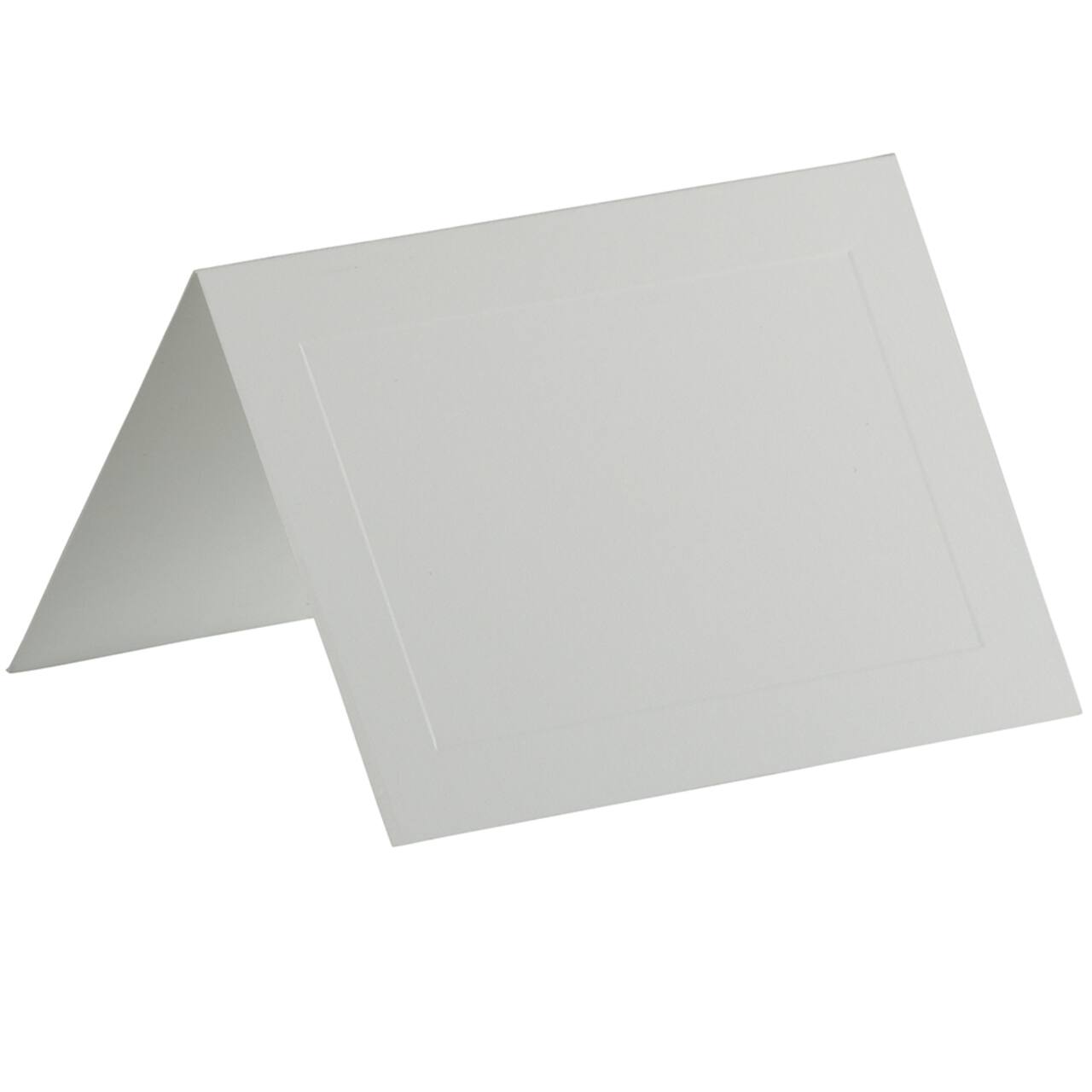 JAM Paper A1 Blank White Foldover Cards with Panel